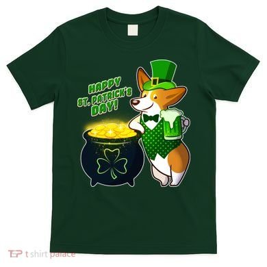 Happy St Patrick's Day Corgi T-Shirt
