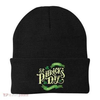 Happy St Patricks Day March 17 Beanie