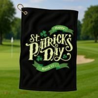 Happy St Patricks Day March 17 Golf Towel thumb 1