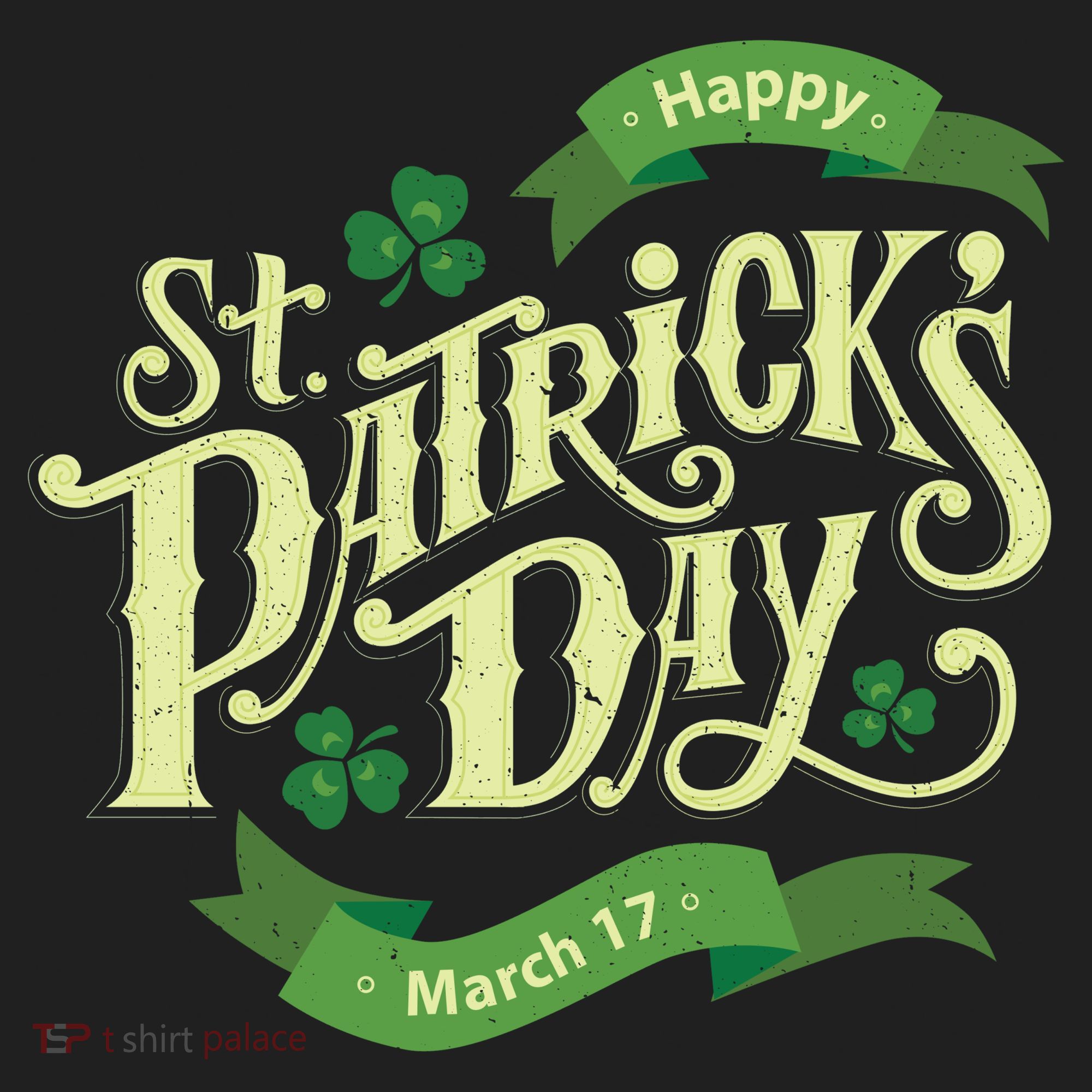 Happy St Patricks Day March 17 Golf Towel
