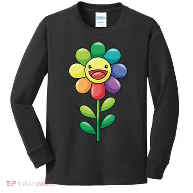 Happy Sunflower Kids Long Sleeve Shirt