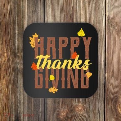 Happy Thanksgiving Coaster