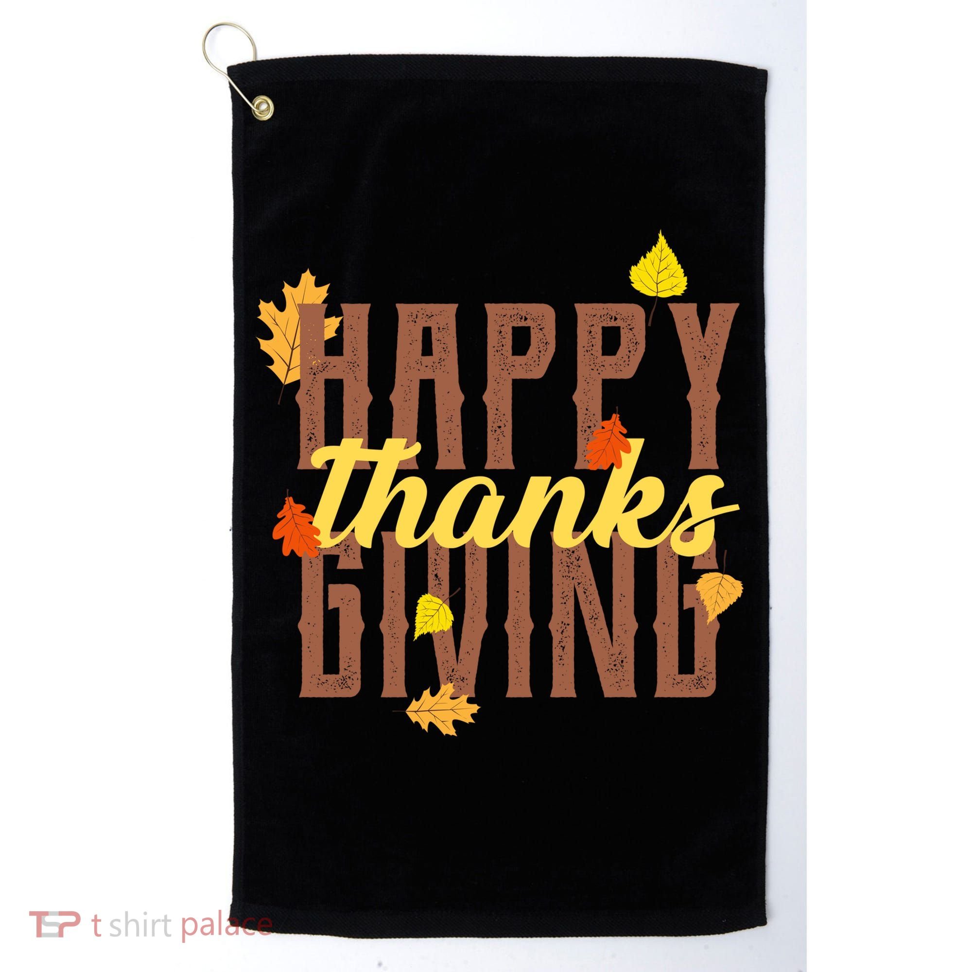 Happy Thanksgiving Golf Towel