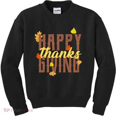 Happy Thanksgiving Kids Sweatshirt