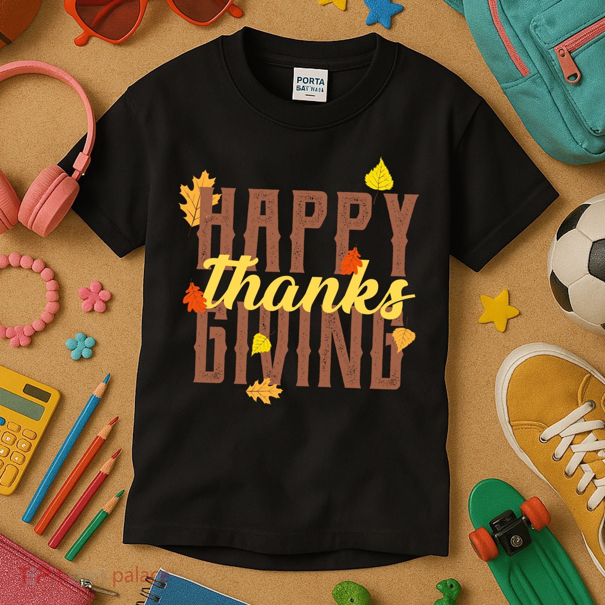 Happy Thanksgiving Kids T-Shirt