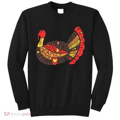 Happy Thanksgiving Day Turkey Sweatshirt