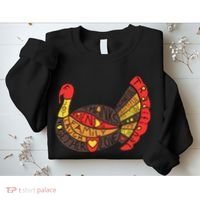 Happy Thanksgiving Day Turkey Sweatshirt thumb 2