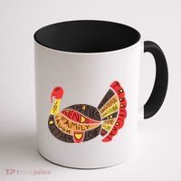Happy Thanksgiving Day Turkey Coffee Mug thumb 1