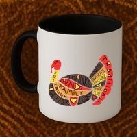 Happy Thanksgiving Day Turkey Coffee Mug thumb 2