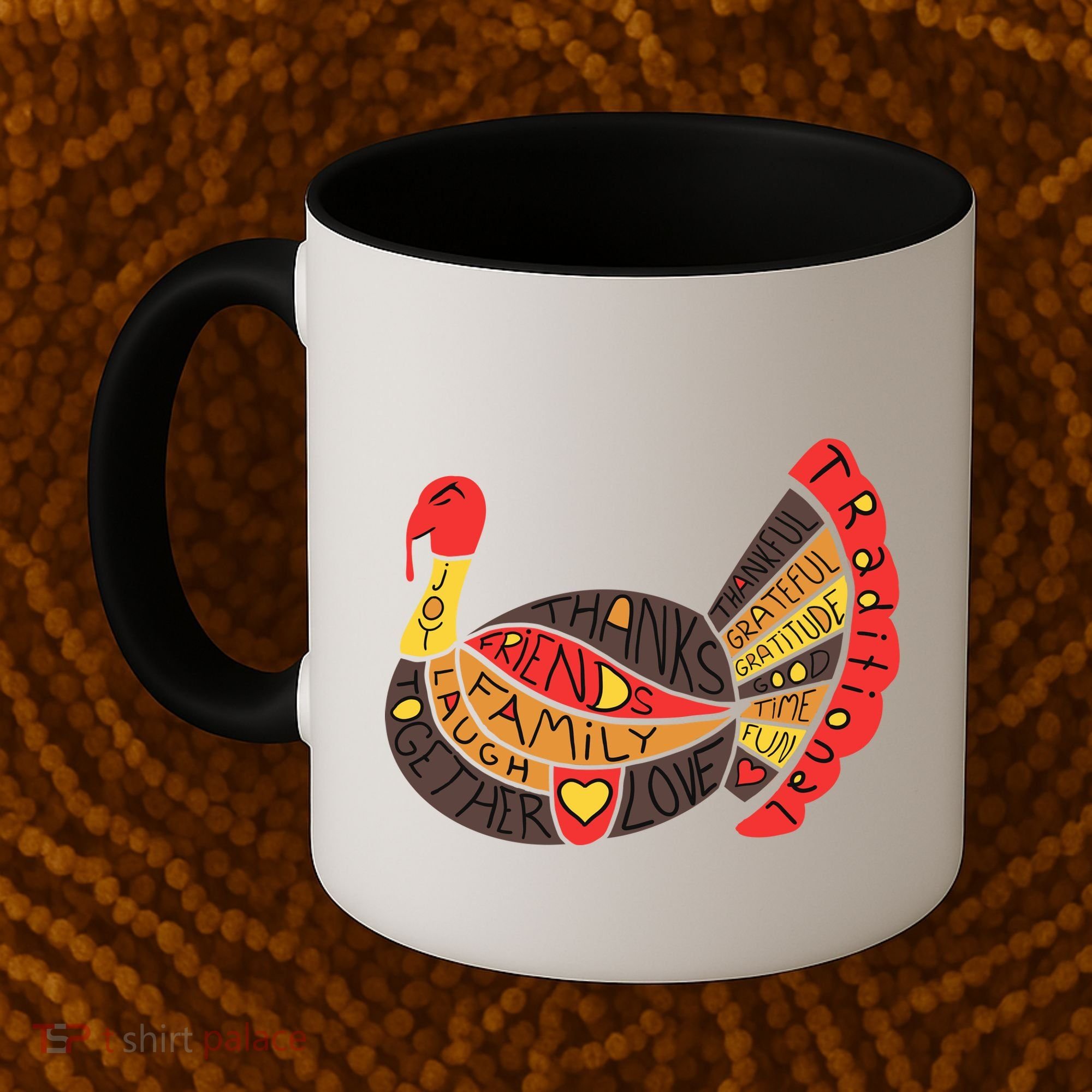 Happy Thanksgiving Day Turkey Coffee Mug
