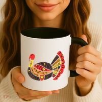 Happy Thanksgiving Day Turkey Coffee Mug thumb 3