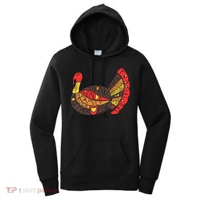 Happy Thanksgiving Day Turkey Women's Hoodie