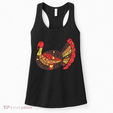 Happy Thanksgiving Day Turkey Women's Tank Top