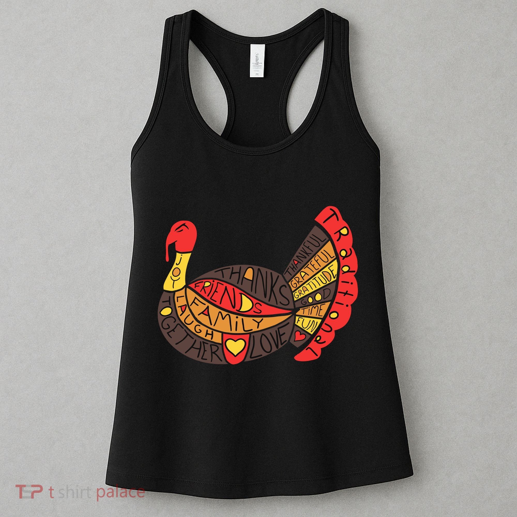 Happy Thanksgiving Day Turkey Women's Tank Top