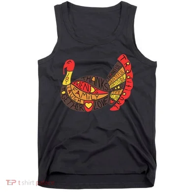Happy Thanksgiving Day Turkey Tank Top