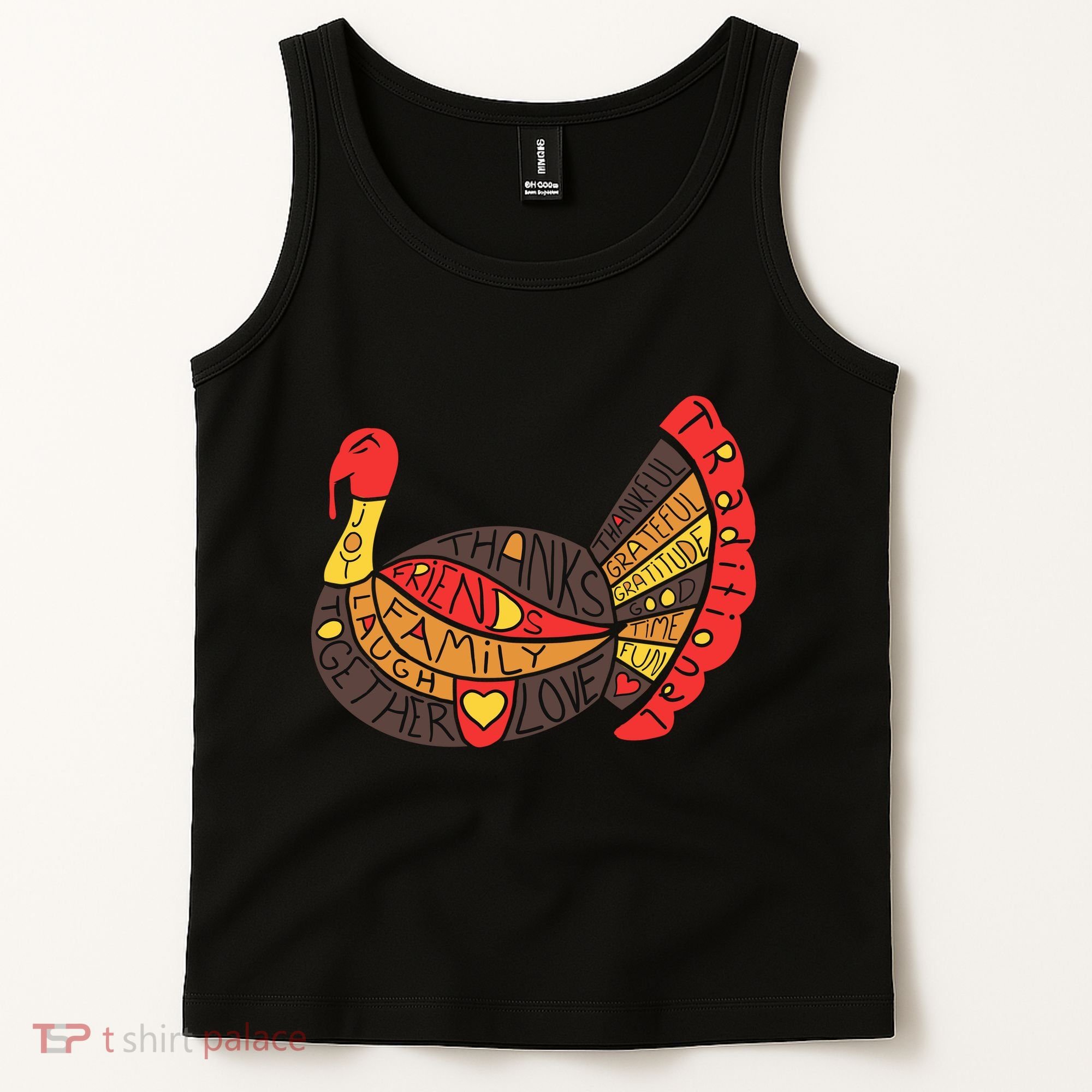 Happy Thanksgiving Day Turkey Tank Top