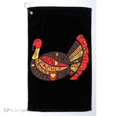 Happy Thanksgiving Day Turkey Golf Towel