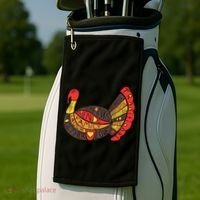 Happy Thanksgiving Day Turkey Golf Towel thumb 2