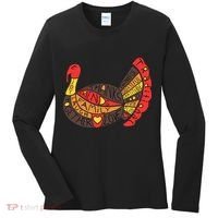 Happy Thanksgiving Day Turkey Women's Long Sleeve Shirt thumb 0