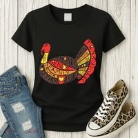 Happy Thanksgiving Day Turkey Women's T-Shirt thumb 3