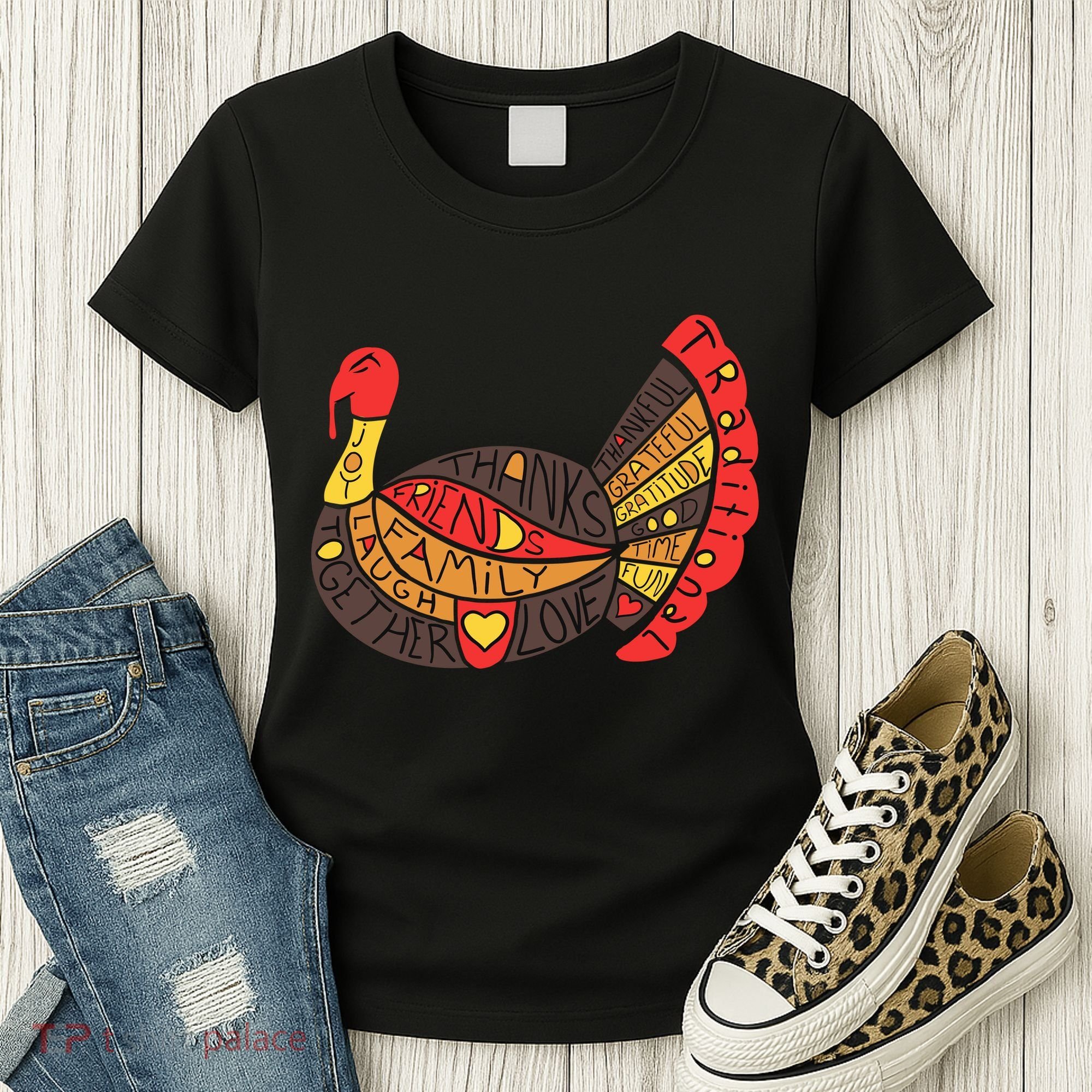 Happy Thanksgiving Day Turkey Women's T-Shirt