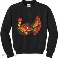 Happy Thanksgiving Day Turkey Kids Sweatshirt thumb 0