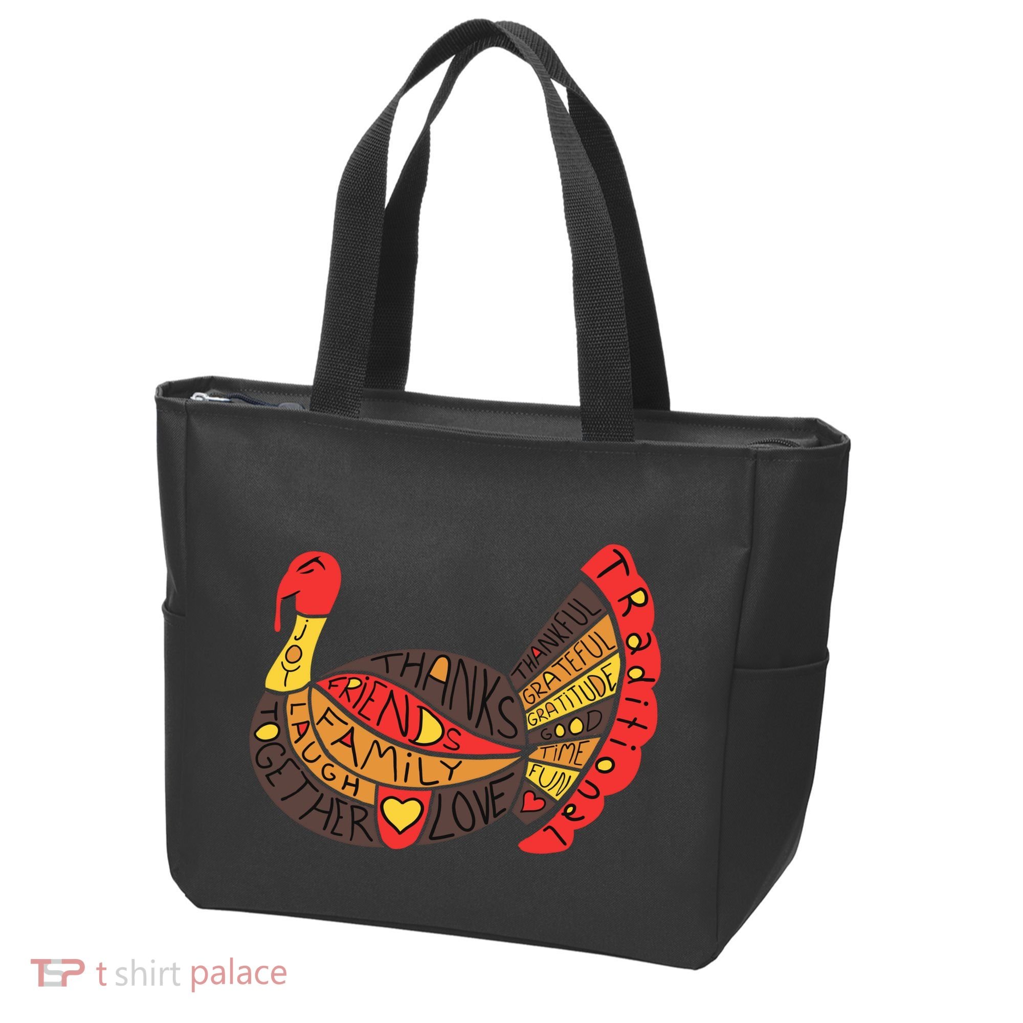 Happy Thanksgiving Day Turkey Tote Bag