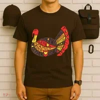 Happy Thanksgiving Day Turkey T-Shirt thumb 6
