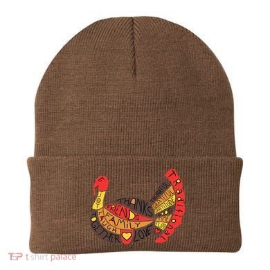 Happy Thanksgiving Day Turkey Beanie