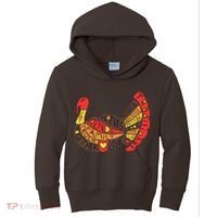 Happy Thanksgiving Day Turkey Kids Hoodie thumb 0
