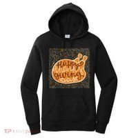 Happy Thanksgiving Day Turkey Pumpkin Logo Women's Hoodie thumb 0