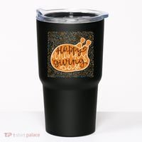 Happy Thanksgiving Day Turkey Pumpkin Logo Tumbler thumb 0