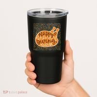 Happy Thanksgiving Day Turkey Pumpkin Logo Tumbler thumb 2