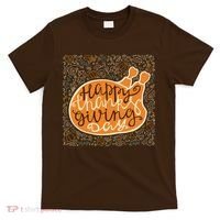 Happy Thanksgiving Day Turkey Pumpkin Logo T-Shirt thumb 0