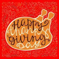 Happy Thanksgiving Day Turkey Pumpkin Logo Santa Hat thumb 1