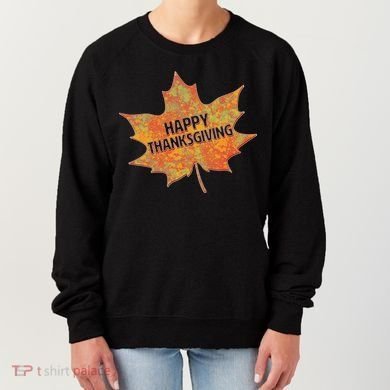 Happy Thanksgiving Fall Leaf Women's Sweatshirt