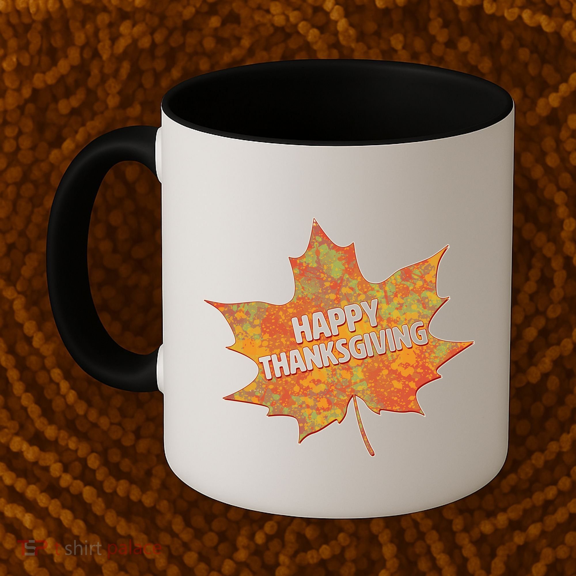 Happy Thanksgiving Fall Leaf Coffee Mug