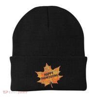 Happy Thanksgiving Fall Leaf Beanie thumb 0