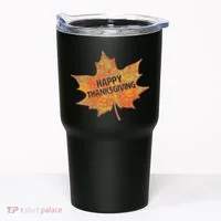 Happy Thanksgiving Fall Leaf Tumbler thumb 0