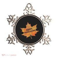 Happy Thanksgiving Fall Leaf Ornament thumb 0
