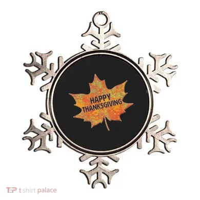 Happy Thanksgiving Fall Leaf Ornament