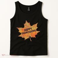 Happy Thanksgiving Fall Leaf Tank Top thumb 2