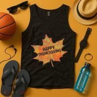 Happy Thanksgiving Fall Leaf Tank Top thumb 4