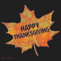 Happy Thanksgiving Fall Leaf Golf Towel thumb 3