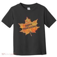 Happy Thanksgiving Fall Leaf Toddler T-Shirt thumb 0
