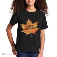 Happy Thanksgiving Fall Leaf Kids T-Shirt thumb 2