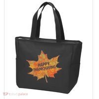 Happy Thanksgiving Fall Leaf Tote Bag thumb 3