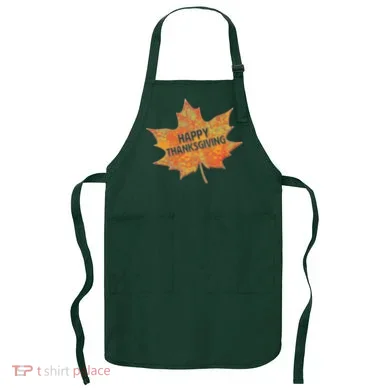 Happy Thanksgiving Fall Leaf Apron