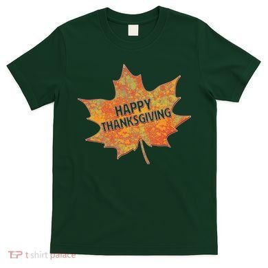 Happy Thanksgiving Fall Leaf T-Shirt