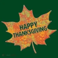 Happy Thanksgiving Fall Leaf T-Shirt thumb 7